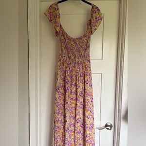 Pink Lily floral maxi dress